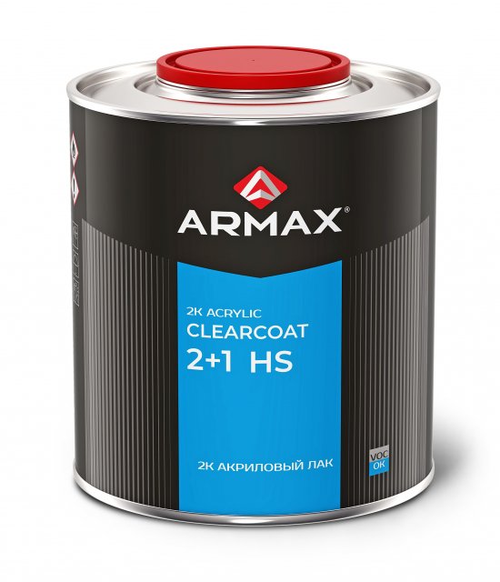 Лак ARMAX 2+1HS Акриловый 2К (1кг) + Отвердитель ARMAX для лака 2+1 HS (0,5кг)
